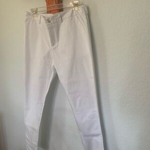 White Slim Fit Pants